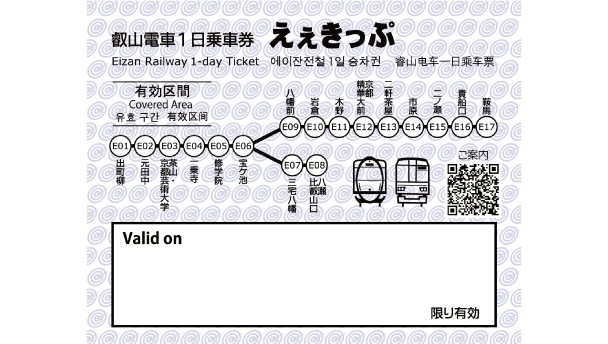 叡山電車1日乗車券「えぇきっぷ」