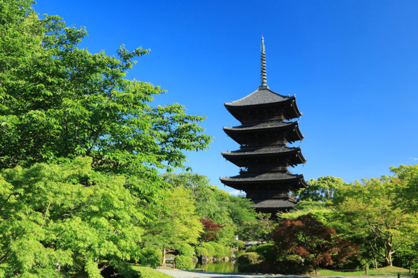 欄間　京都　五重の塔欄間