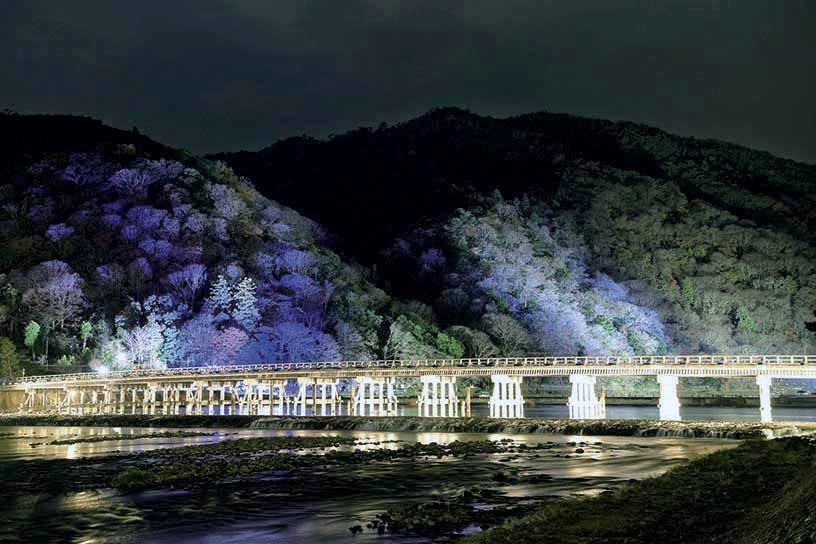 渡月橋（写真提供：京都・花灯路推進協議会）