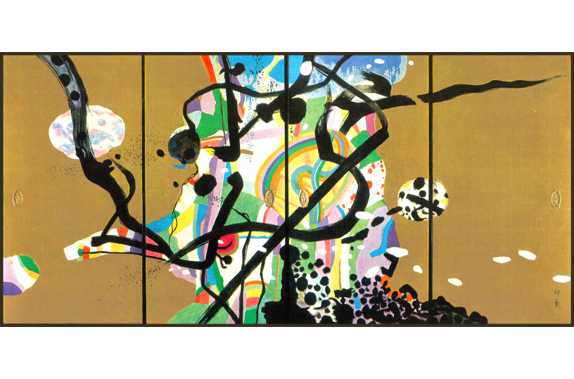 堂本印象「超ゆる空」 1968年 岐阜・瑞甲山乙津寺蔵