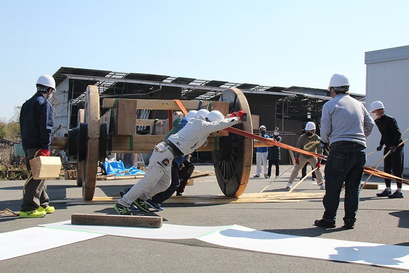 実際の道路幅を意識した辻廻しの練習