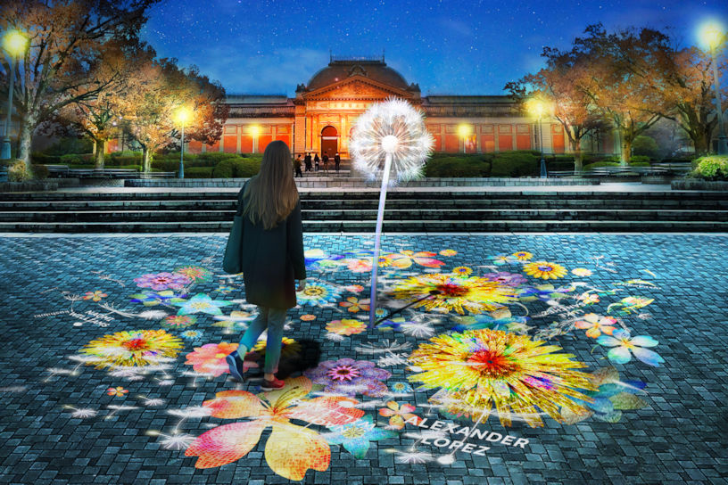 タンポポのデジタルアート「DANDELION」
