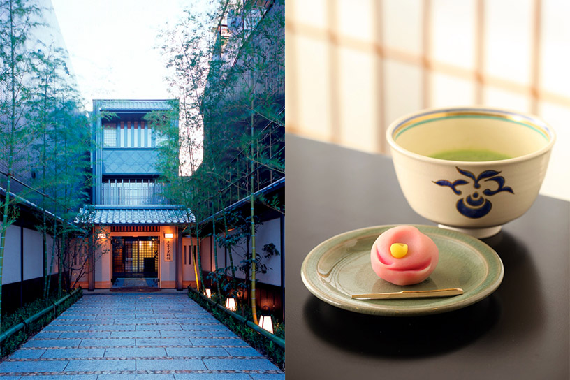 左：外観、右：呈茶（イメージ）