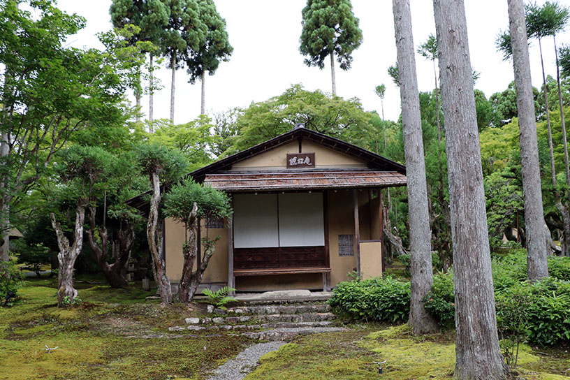 大徳寺から移築された茶室「聴松庵」