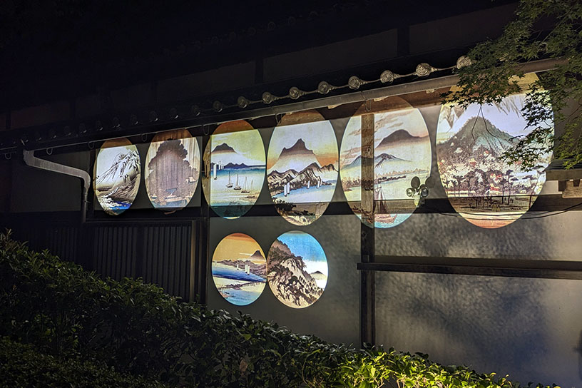参道には近江八景も