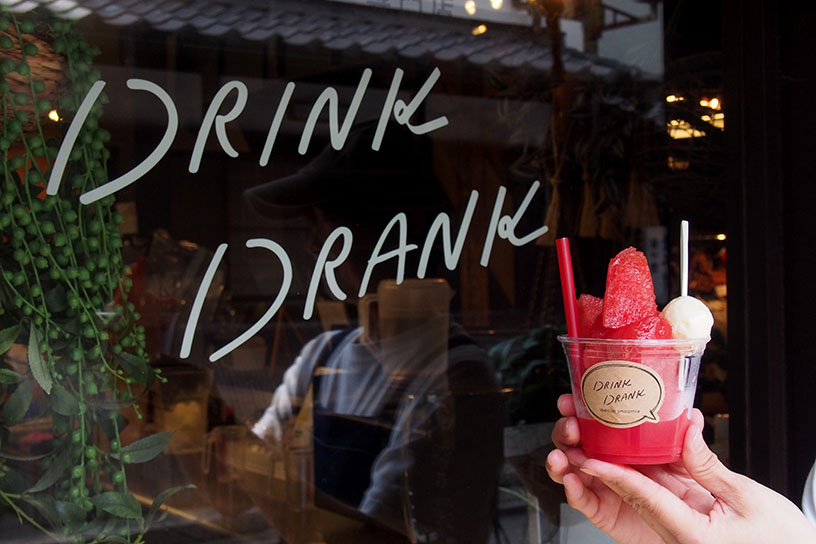 店頭は映えるフォトスポット