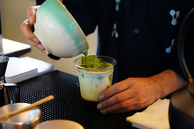 点てたばかりの抹茶が嬉しい！