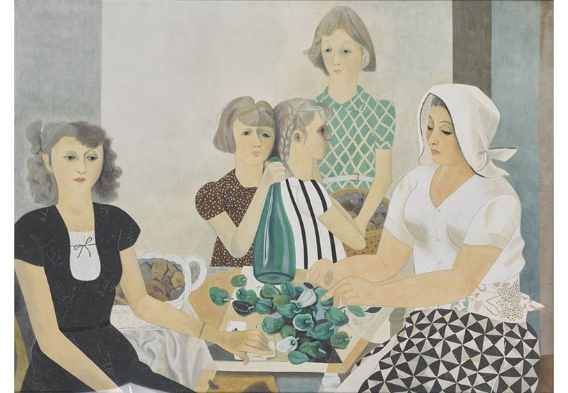 堂本印象《或る家族》昭和24年（1949）京都府立堂本印象美術館蔵