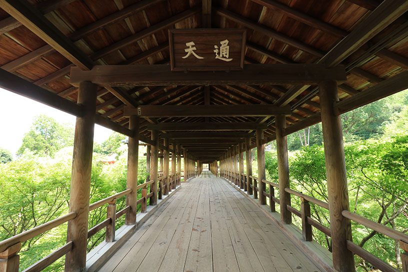 通天橋をわたって、右奥に進むと開山堂があります