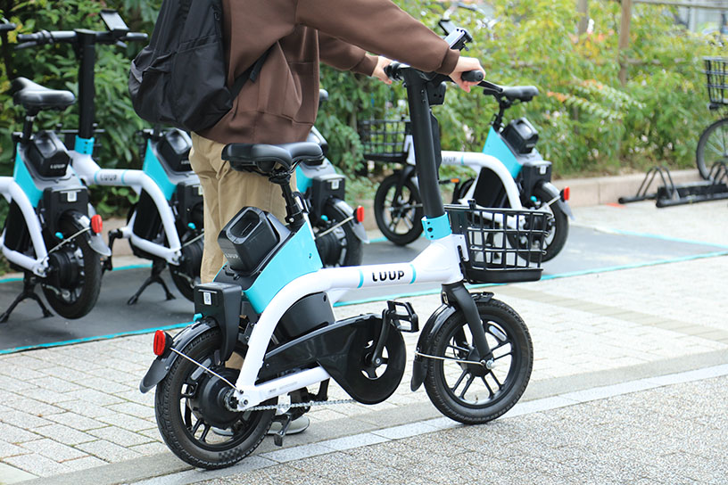 スタイリッシュな電動アシスト自転車