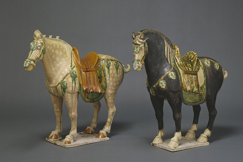 『重要美術品 三彩馬俑』京都国立博物館所蔵