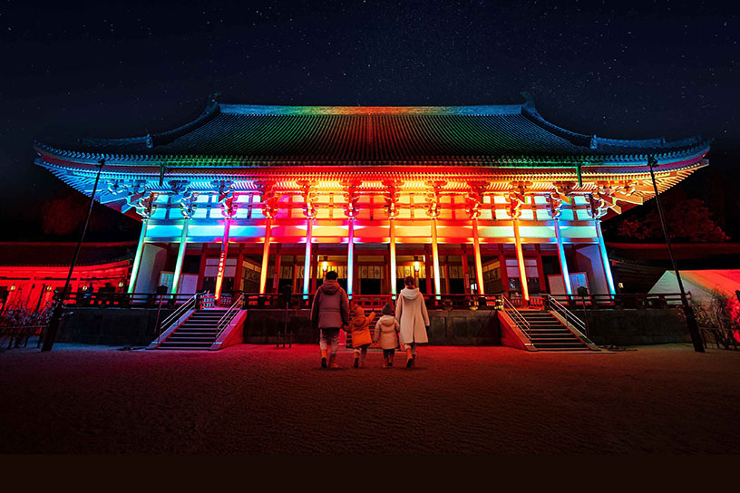 重要文化財 大極殿ライトアップ