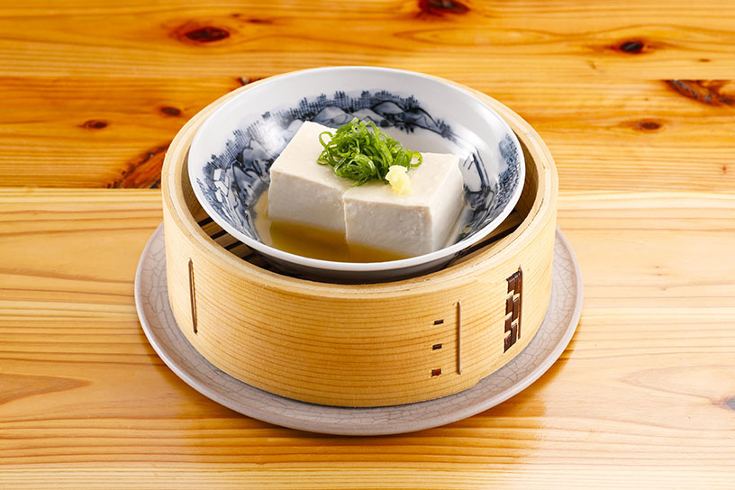 久在屋のやわらかもめんどうふ～10そばのおだしで～ 480円