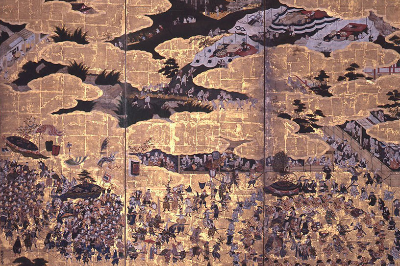 「京の冬の旅」でご覧いただける『豊国祭礼図屏風』（重文）
