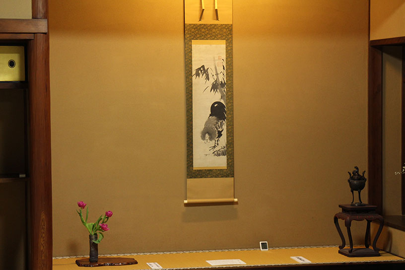 伊藤若冲筆『竹に雄鶏図』