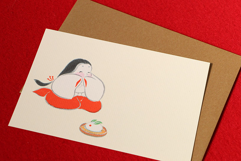 カード 雪遊びお福 440円