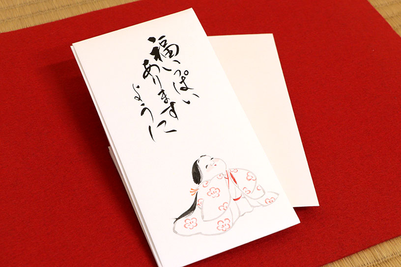 金封 手描き お福さん 福いっぱいありますように 1,760円