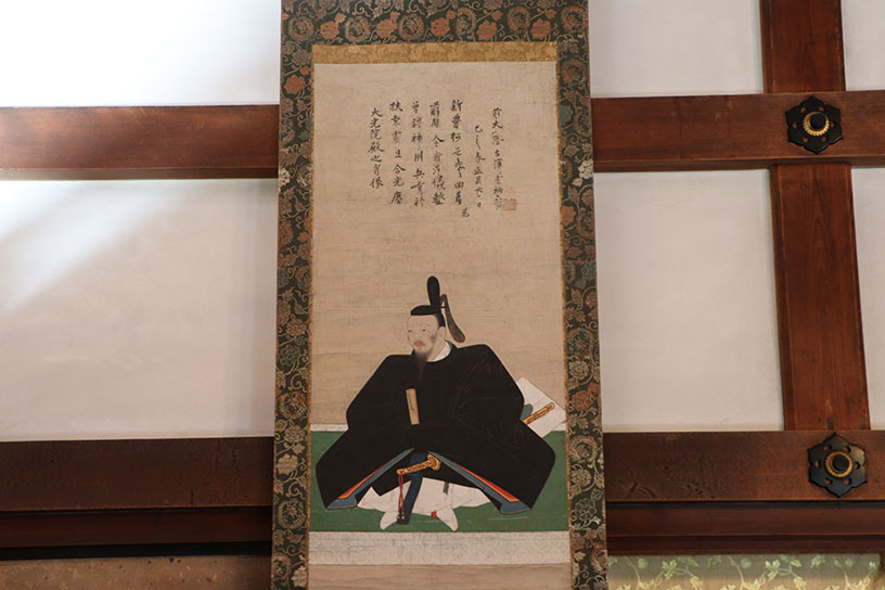 秀長の掛け軸もあります