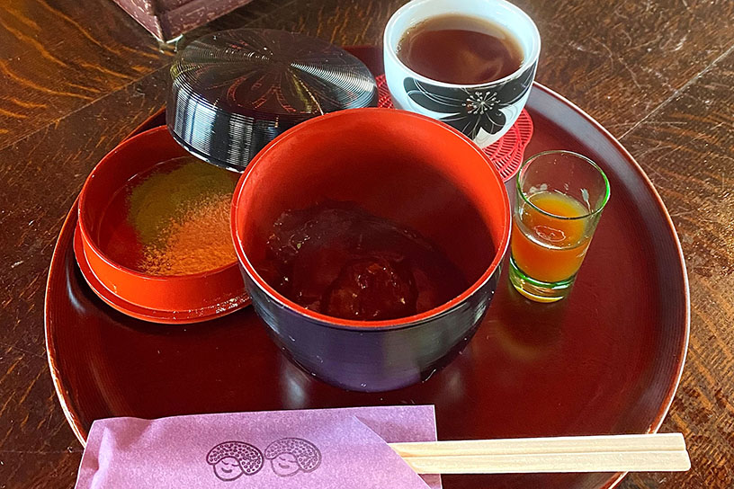 温かいわらび餅