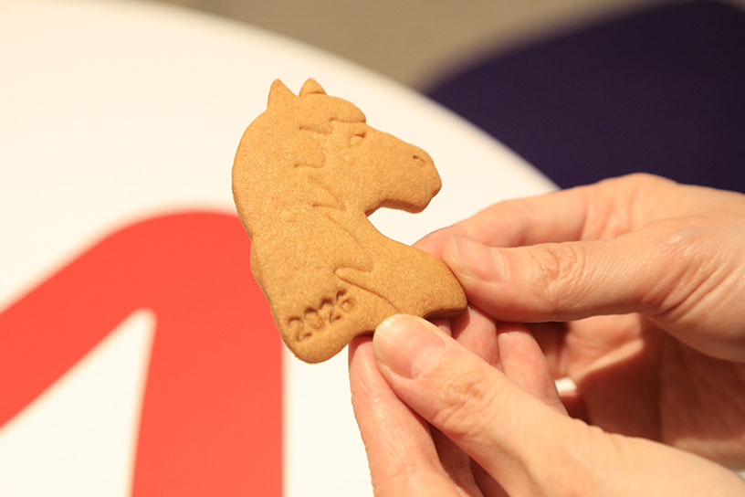 馬型のクッキー。食べるのがもったいない！