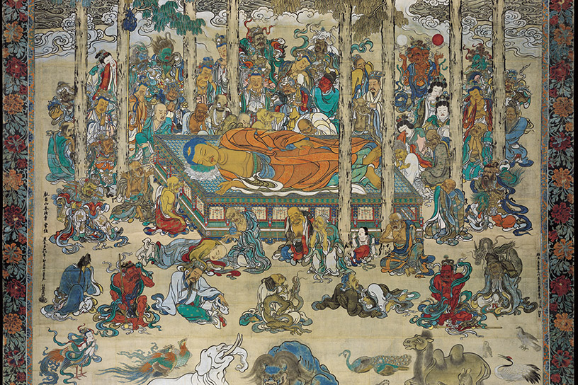 『佛涅槃図』（部分）