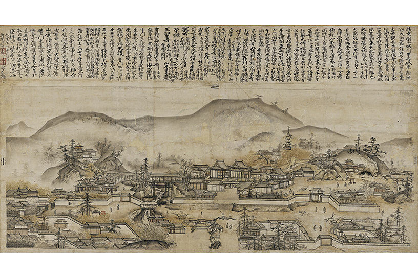 重要文化財「東福寺伽藍図 了庵桂悟賛」室町時代・永正2年（1505） 京都・東福寺蔵 ※展示期間：11月7日（火）～12月3日（日）