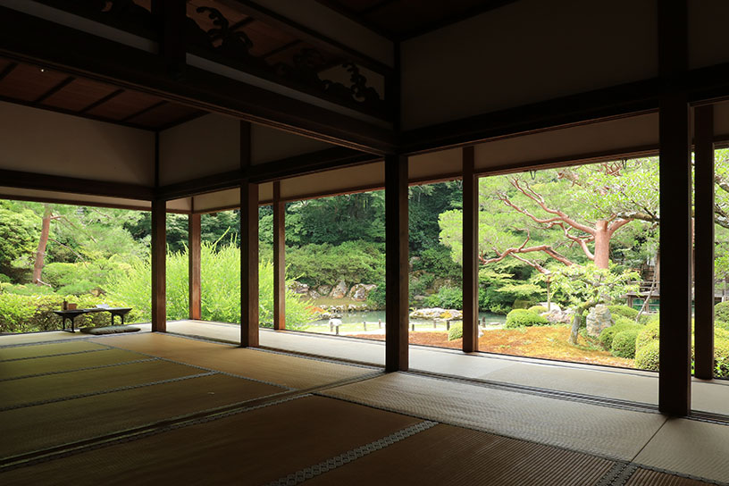 華頂殿は「相阿弥の庭」を鑑賞する特等席