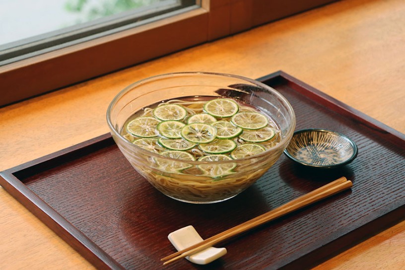 手打ちそば 花もも「すだちそば」