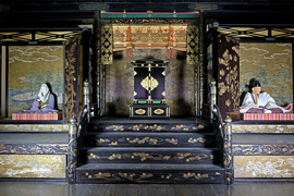 京都東山 高臺寺の軒先瓦。慶長十年豊臣秀吉の正室 高台院 寧々が秀吉供養の為建立 京都東山 高臺寺の軒先瓦。慶長十年豊臣秀吉の正室