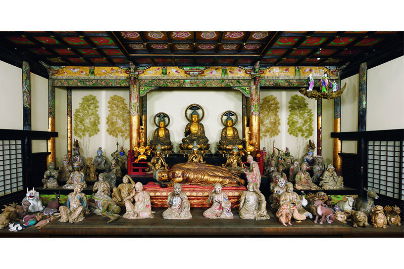 仏涅槃群像 江戸時代・17世紀 香川・法然寺蔵 ※本展では、涅槃像と群像の一部を展示します