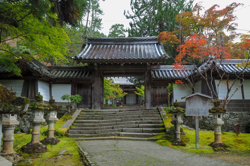 西明寺 山門前（撮影日：2024年11月7日）