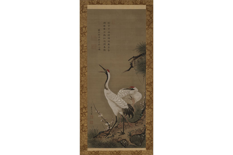 意冲筆『松鶴図』