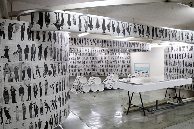「Printing the Chronicles of Kyoto」の展示風景