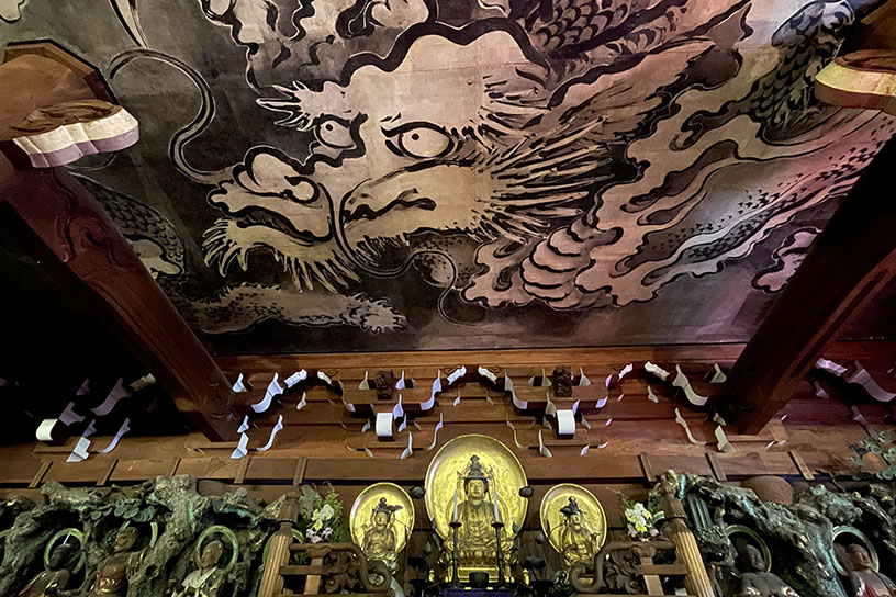 山門 天井画「蟠龍図」（くろ谷 金戒光明寺）