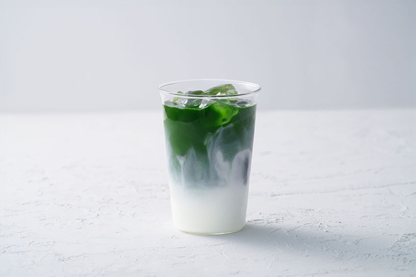 ミクスチャ「抹茶（薄茶）とミルク」680円	