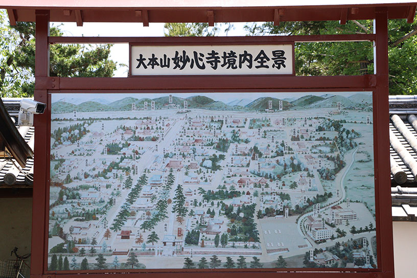 南総門から北総門までは徒歩8分ほど。境内全景を見ると、広さがよくわかります