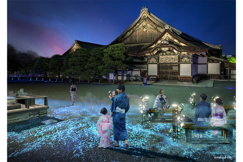 唐門前・二の丸御殿車寄せ前 川音 Kawato no NIWA（写真はイメージ）
