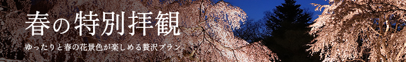 春の特別拝観