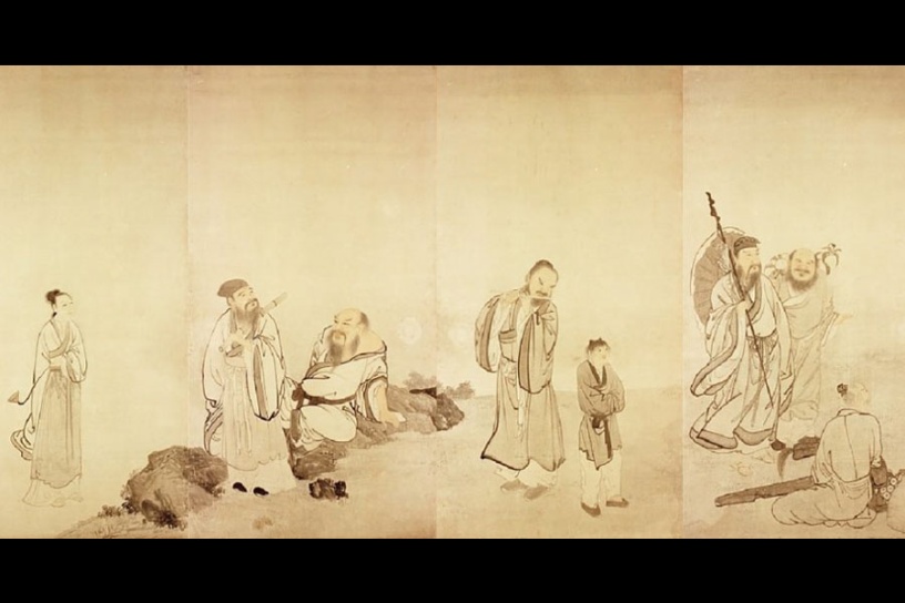 重要文化財 円山応挙筆『群仙図（部分）』金剛寺所蔵