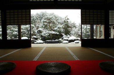 妙満寺「雪の庭」