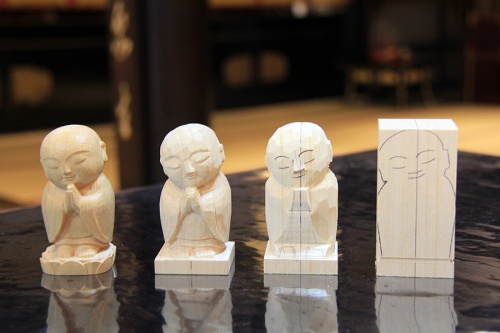 龍岸寺で「1日仏像彫刻教室」体験
