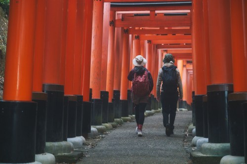 名所を歩く