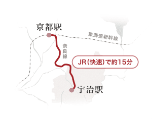 JR快速で約15分